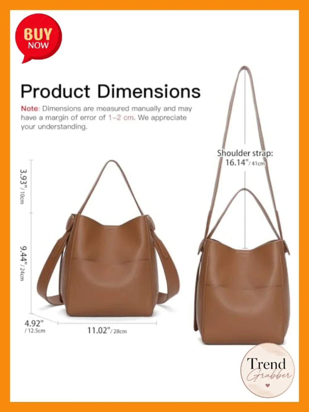 Women's Vegan Leather Hobo Bag Crossbody Purse with Shoulder Strap Handbag Work